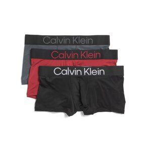 CALVIN KLEIN Turbulence 3pk Bold Logo Low Rise Trunks